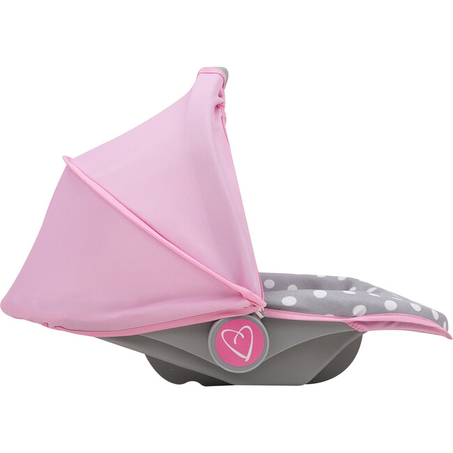 Cotton Candy Pink: 3-In-1 Doll Car Seat Doll Accessory - Pink, Grey - Doll Accessories - 5