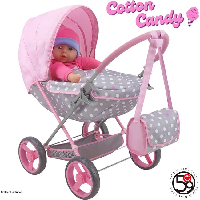 Cotton Candy Pink: Doll Deluxe Pram Doll Accessory - Doll Accessories - 6