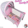 Cotton Candy Pink Doll Play Yard - Pink, Grey, Polka Dot - Doll Accessories - 2