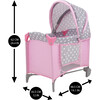 Cotton Candy Pink Doll Play Yard - Pink, Grey, Polka Dot - Doll Accessories - 6