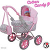 Cotton Candy Pink Amanda Doll Pram Doll Accessory - Pink, Grey, Polka Dot - Doll Accessories - 6