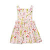 Pinafore Dress, Pink Plants - Dresses - 2