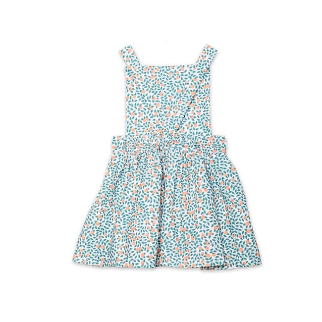 Pinafore Dress, Orange Grove - Dresses - 2