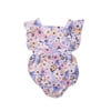 Bubble Romper, Purple Flowers - Rompers - 1 - thumbnail