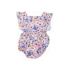 Bubble Romper, Purple Flowers - Rompers - 2