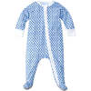 Sailor Hearts Zip Baby Onesie, Blue - Footie Pajamas - 1 - thumbnail