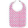 Sailor Hearts Round Baby Bib, Pink - Bibs - 1 - thumbnail