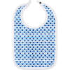 Sailor Hearts Round Baby Bib, Blue - Bibs - 1 - thumbnail