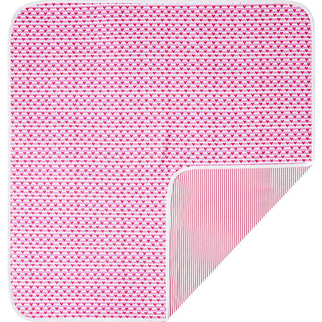 Sailor Hearts Baby Blanket, Pink