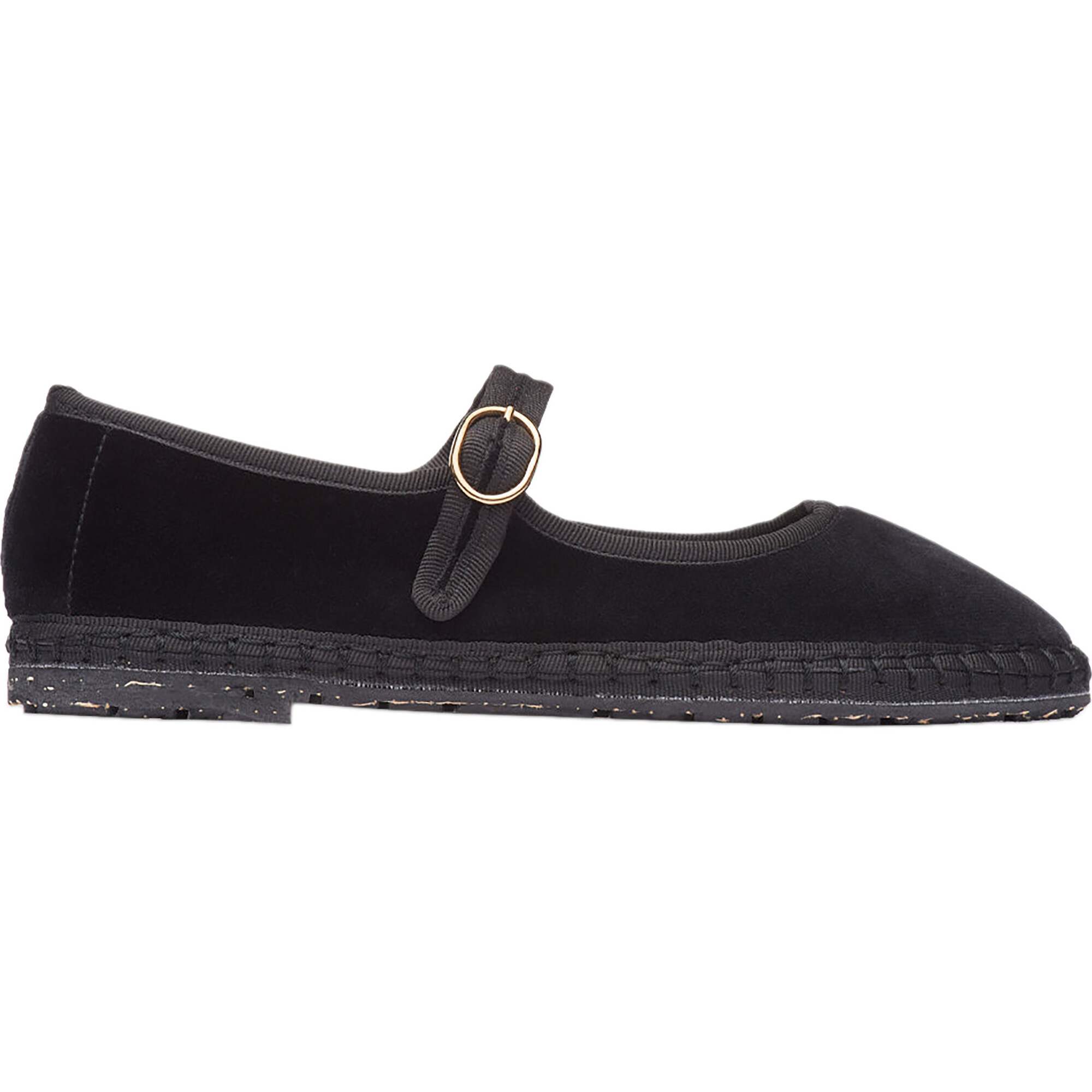 Women's Antonia Piped Velvet Mary Jane Shoes, Black - Mary Janes - 1