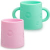 Silicone Training Cup, Mint Green & Pastel Pink (Pack Of 2) - Other Accessories - 1 - thumbnail