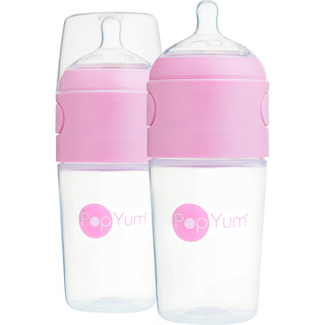9 oz Anti-Colic Formula Making Baby Bottle, Pink (Pack Of 2)