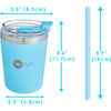 9 oz Insulated Stainless Steel Kids’ Cups, Blue & Pink (Pack Of 2) - Other Accessories - 2