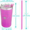 13 oz Insulated Stainless Steel Kids’ Cups, Purple & Pink (Pack Of 2) - Other Accessories - 2