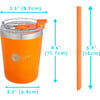 9 oz Insulated Stainless Steel Kids’ Cups, Orange & Blue (Pack Of 2) - Other Accessories - 2