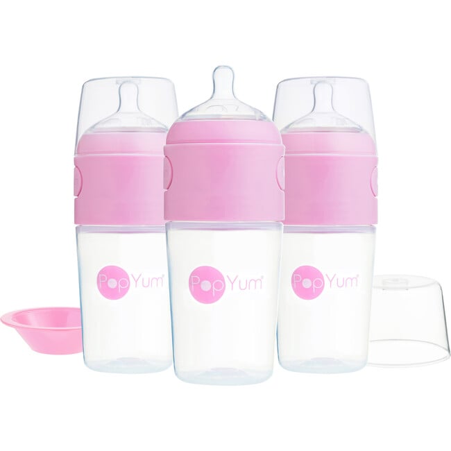 9 oz Anti-Colic Formula Making Baby Bottle, Pink (Pack Of 3) - Bottles - 3