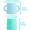 Silicone Training Cup, Sky Blue & Mint Green (Pack Of 2) - Other Accessories - 3