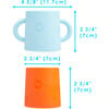 Silicone Training Cup, Sky Blue & Orange (Pack Of 2) - Other Accessories - 3