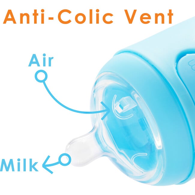 9 oz Anti-Colic Formula Making Baby Bottle, Blue (Pack Of 3) - Bottles - 4