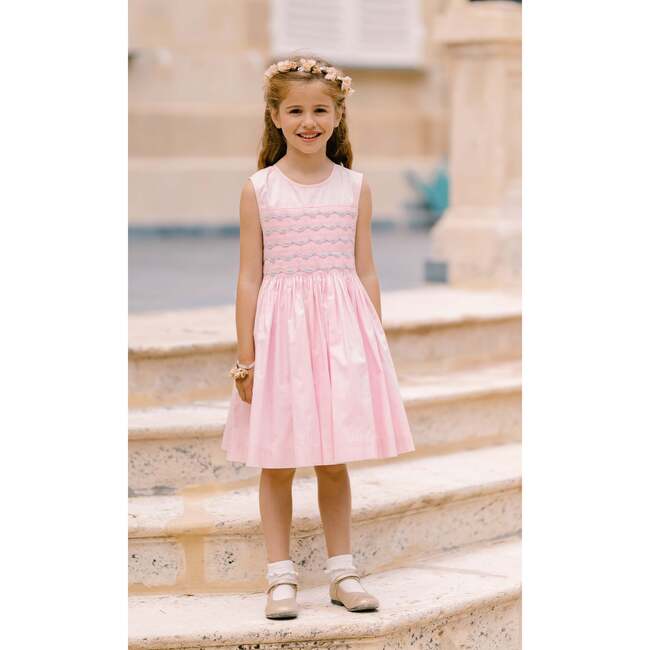 Venus Smocked Dress, Pink - Dresses - 3
