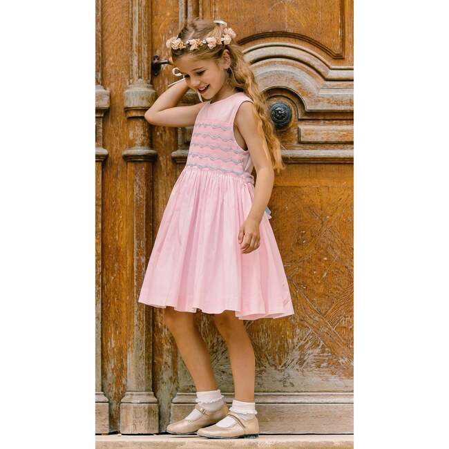 Venus Smocked Dress, Pink - Dresses - 4