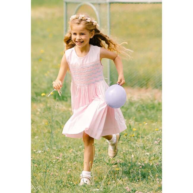 Venus Smocked Dress, Pink - Dresses - 5