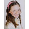 Thin Bow Headband, Satin Pink - Headbands - 3