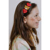 Bear With Hearts Pearlized Headband, Clear, Red & Brown - Headbands - 3