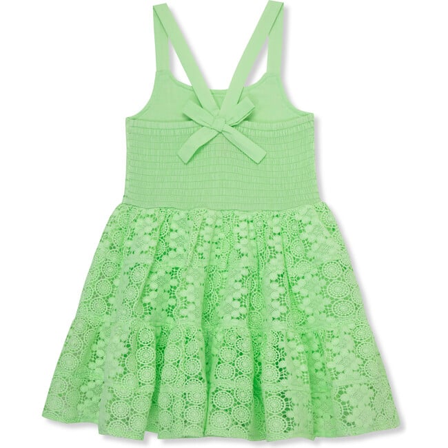 Lace Dress, Green - Dresses - 3