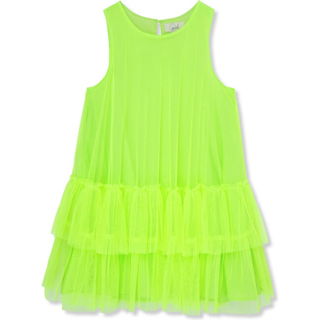 Mesh Dress & Jacket Set, Lime - Dresses - 4