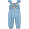Baby Embroidered Jumpsuit, Chambray - Rompers - 1 - thumbnail