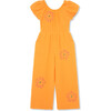 Bow Back Jumpsuit, Orange - Rompers - 1 - thumbnail