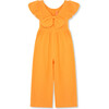 Bow Back Jumpsuit, Orange - Rompers - 2