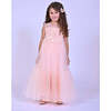 Embroidered Tulle Dress, Pink - Dresses - 2