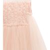 Embroidered Tulle Dress, Pink - Dresses - 4