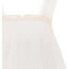 Square Tulle Overlay Dress, White - Dresses - 5