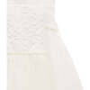 Embroidered Tulle Dress, White - Dresses - 5