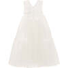 Embroidered Tulle Dress, White - Dresses - 6