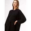 Women's Jade Knit Open Front Long Topper Cardigan, Jet Black - Cardigans - 2