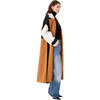 Women's Brandy Colorblock Trench Coat, Camel, Cream & Jet Black - Jackets - 2
