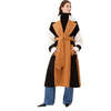Women's Brandy Colorblock Trench Coat, Camel, Cream & Jet Black - Jackets - 3