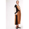 Women's Brandy Colorblock Trench Coat, Camel, Cream & Jet Black - Jackets - 6