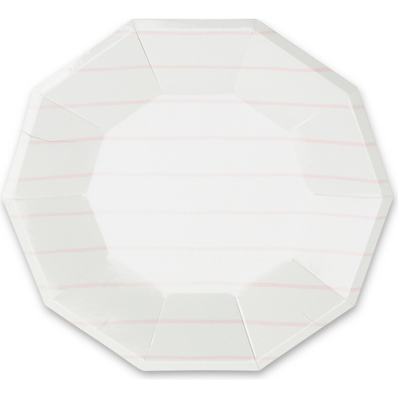 Blush Frenchie Striped Large Plates - Party - 1