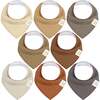 8-Pack Organic Baby Bandana Drool Bibs for Boys and Girl, Terracotta - Bibs - 1 - thumbnail