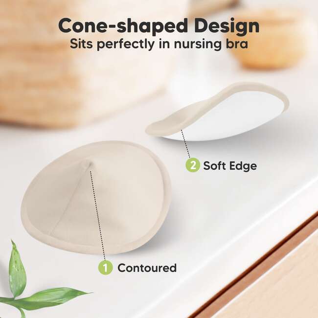 Women’s 8pk Comfy Organic Nursing Pads for Breastfeeding, Neutrals - Breastfeeding Support - 4