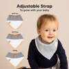 8-Pack Organic Baby Bandana Drool Bibs for Boys and Girls, Nordic - Bibs - 3