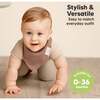 8-Pack Organic Baby Bandana Drool Bibs for Boys and Girls, Mauve - Bibs - 4