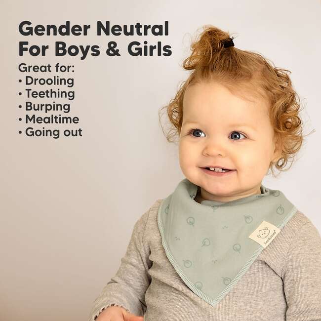 8-Pack Organic Baby Bandana Drool Bibs for Boys and Girls, Nordic - Bibs - 5