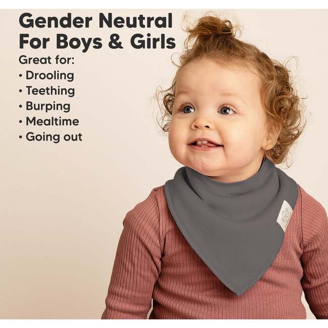 8-Pack Organic Baby Bandana Drool Bibs for Boys and Girl, Terracotta - Bibs - 6