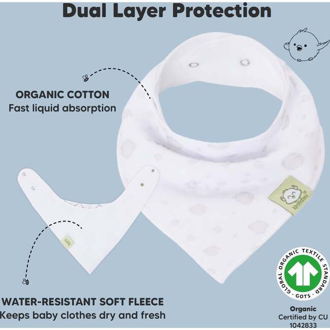 8-Pack Organic Baby Bandana Drool Bibs for Boys and Girls, Constellation - Bibs - 2